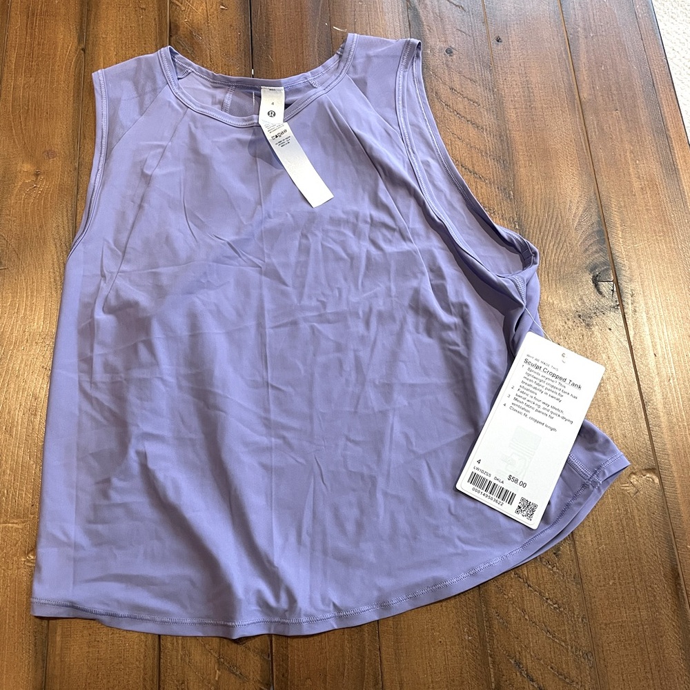 Lululemon Sculpt Cropped Tank